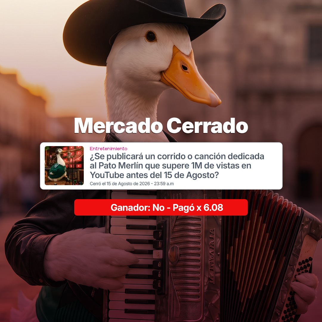 Mercado cerrado: el Pato Merlín no llegó al millón.