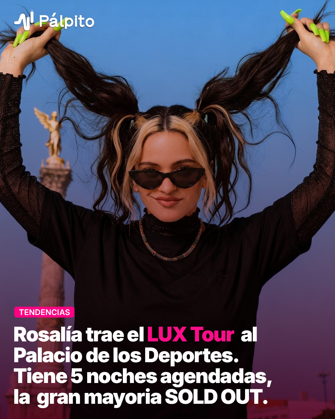 Rosalía ya tiene cinco noches en el Palacio de los Deportes, y la residencia ya creció una vez cuando apretó la demanda.