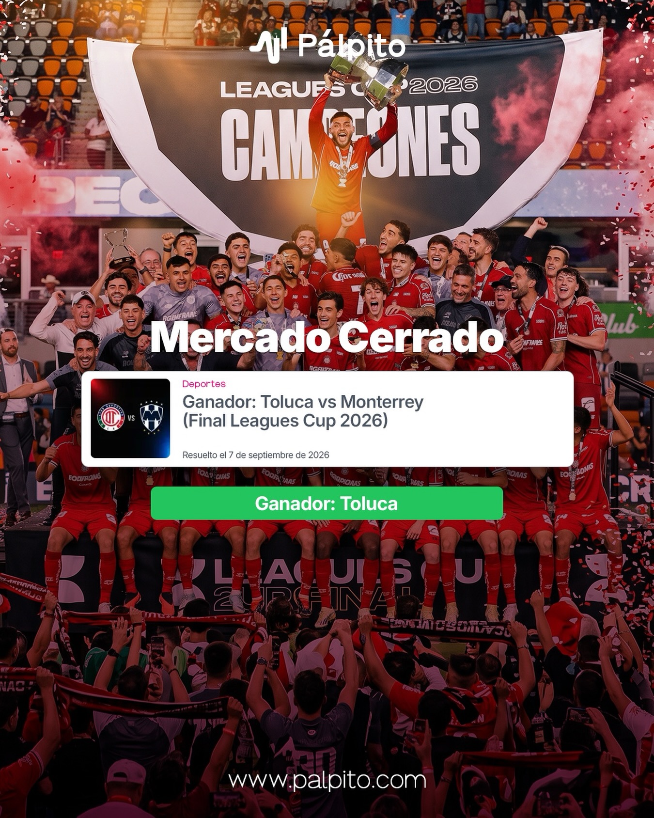¡Toluca es campeón de la Leagues Cup!