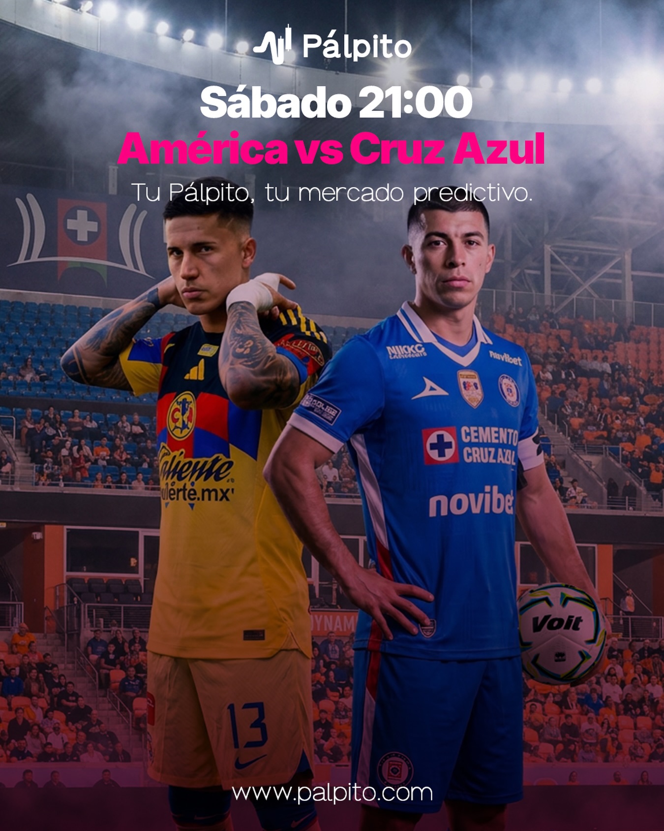 Clásico Joven. Cruz Azul recibe al América, que llega como líder invicto del torneo.