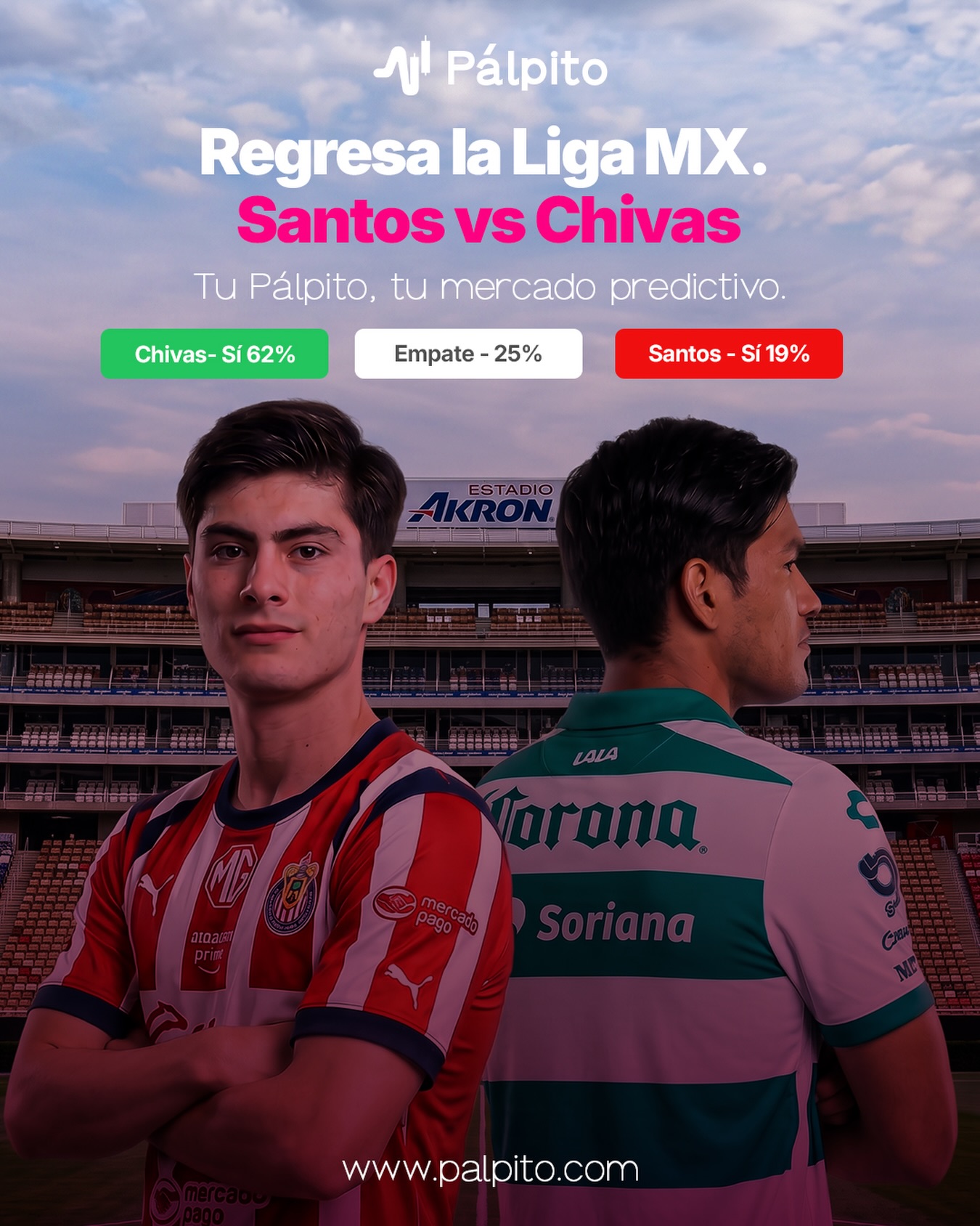 Vuelve la Liga MX tras la pausa. Santos no ha sumado un punto en el torneo y recibe a un Chivas que le ganó 3-0 la últim