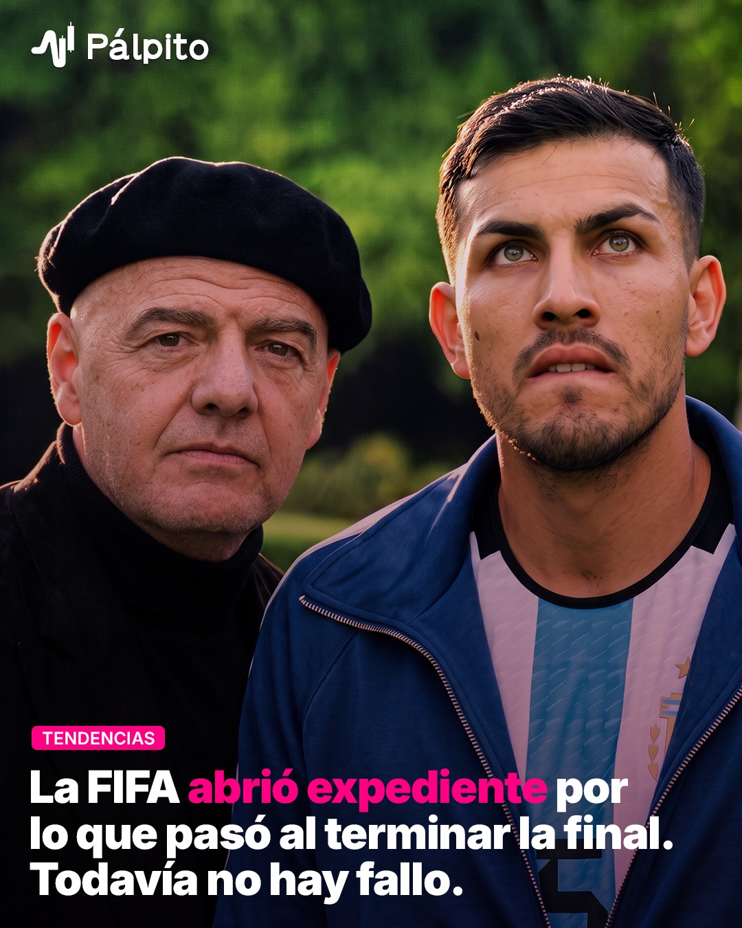La FIFA abrió expediente el 20 de julio por lo que pasó al terminar la final del Mundial. El mercado le da 30% a que aca